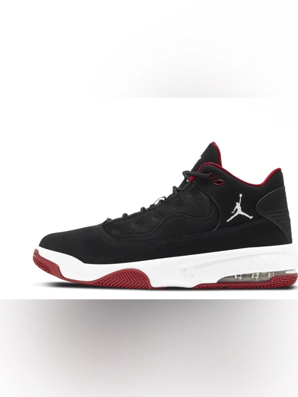 Jordan Black and Red Low-Top Basketball Sneakers